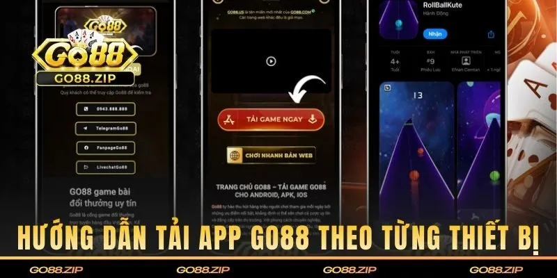 Cách thức tải app Go88 về Android và iOS