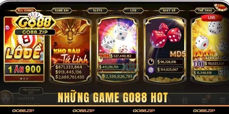 Khám phá những game GO88 hot